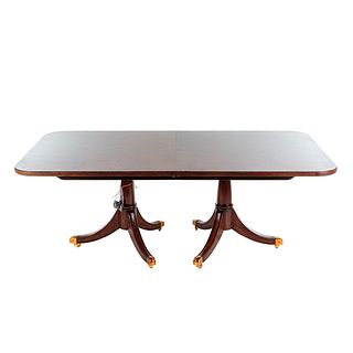 Georgian Style Mahogany Pedestal Dining Table