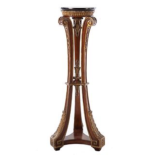 Classical Style Carved & Painted Wood Fern Stand