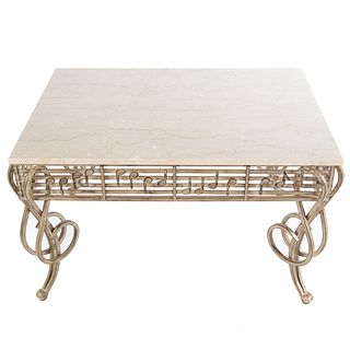 Jeffco Contemporary Marble Top Side Table