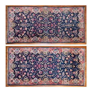 Pair of Semi-Antique Kerman Rugs, Persia, 2 x 4