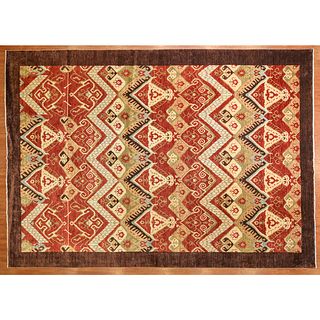 Pak Manor Carpet, India, 9.11 x 14