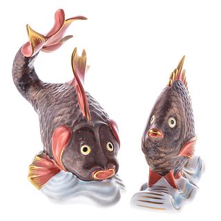 Two Herend Porcelain Fish
