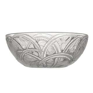 Lalique Clear & Frosted Glass "Pinsons" Bowl