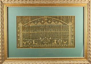 Important Early 19th Century American Sampler 1807