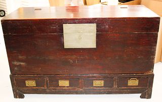 19th Chinese Trunk on Stand