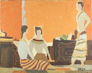 Henri Julien Seigle (1911-1995) French, Oil on C