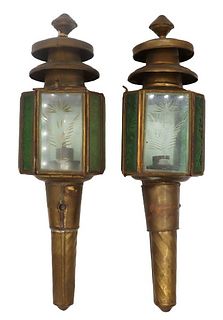 Pair of Early Coach Lanterns