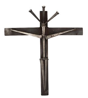 Rough Hewn Nail Crucifix