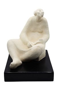Sculpture of Seated Female Figure