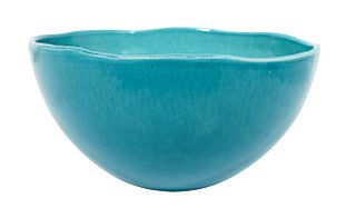 Portuguese Turquoise Decorative Bowl