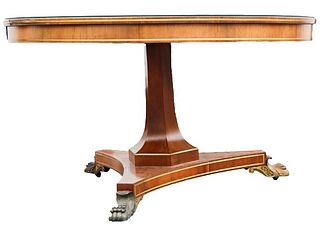 19th C English Regency Inlaid Table
