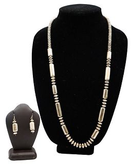 Sterling Southwestern Necklace and Earrings