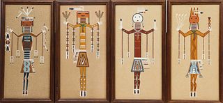 (4) Panels of Navajo Sand Art