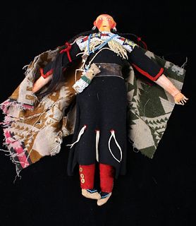 Sioux Beaded Hide & Clothe Doll c. 1890-1900