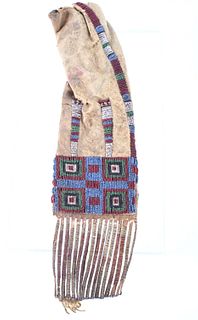 Northern Cheyenne Beaded & Quilled Pipe Bag c.1870