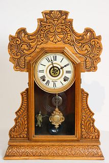 Oak Ingraham Kitchen Clock