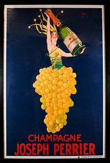 J. Stall (1874-1933) Champagne Poster