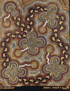 Vintage Australian Aboriginal Art, Bulurru Designs
