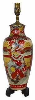 Chinese Red Porcelain Vase Mounted as Lamp
