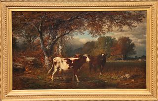 James McDougal Hart (1828-1901) Oil on Canvas