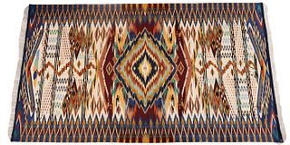 Irvin Trujillo. Woven Chimayo Blanket 14k Threads