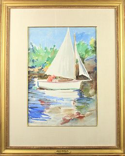 Robert Hallowell (1886-1939) American, Watercolor