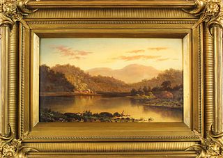 William Marple (1827-1910) American, Oil on Canvas