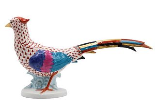 Herend Hungary Porcelain Pheasant Figurine