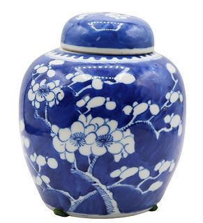 19th C Antique Chinese Hawthorne Ginger Jar