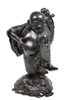 Chinese Traveling & Laughing Buddha Figure
