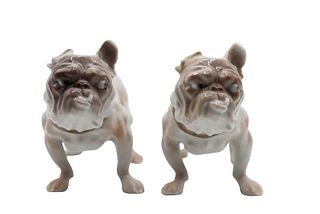Pair of B&G Porcelain Dogs
