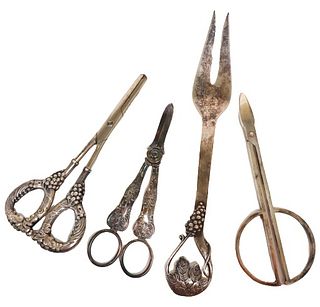 Collection of Sterling & Silver plate Tools
