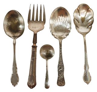 (5) Pieces of Plated Silverware