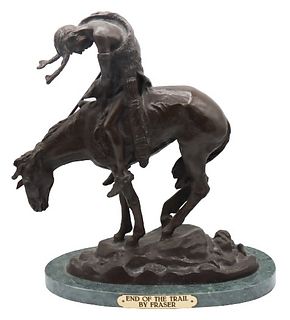 Signed Fraser, End of the Trail Bronze