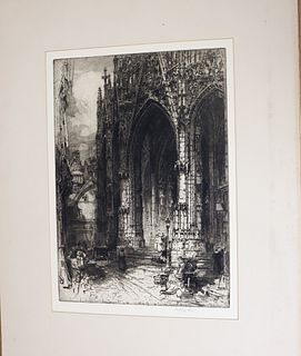 Hedley Fitton (ca 1858-1929) English, Cathedral