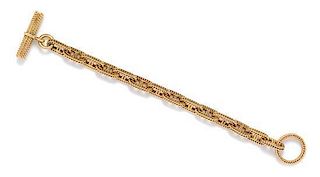 An 18 Karat Yellow Gold Chaine d'Ancre Bracelet, Hermes, 47.30 dwts.