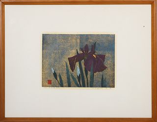 Kunie Sugiura  (B 1942) Japan, Woodblock Print