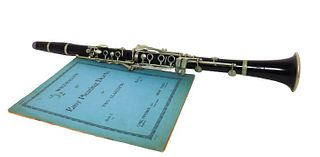 Vintage Clarinet w/ Case and Music