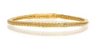 * An 18 Karat Yellow Gold Bracelet, Lalaounis, 8.30 dwts.
