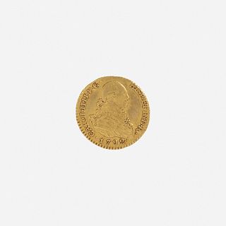 1792 Spain 1 Escudo Gold Coin