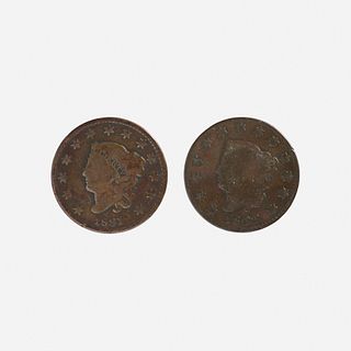 Twenty-two U.S. Large 1C Coins