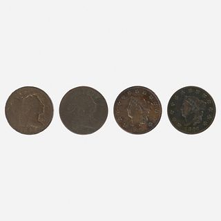 Eleven US Large 1C Coins