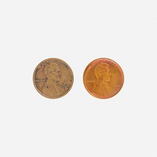 Group of Ninety U.S. 1C Coins