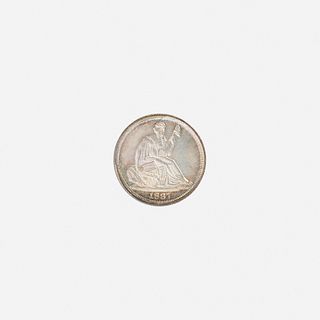 U.S. 1837 Seated Liberty H10C Coin
