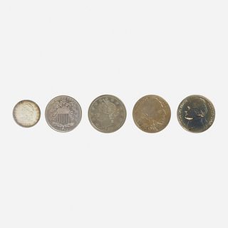 U.S. 5C Five Coin Type Set