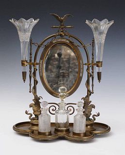 French Bronze Dressing Mirror
