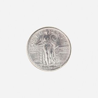 U.S. 1917 Type 1 Standing Liberty 25C Coin
