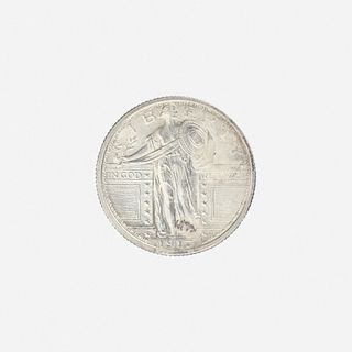 U.S. 1917 Type 1 Standing Liberty 25C Coin