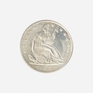 U.S. 1855-O Seated Liberty 50C Coin