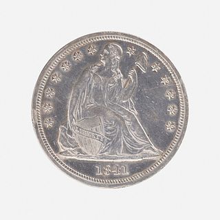 U.S. 1841 Seated Liberty $1 Coin